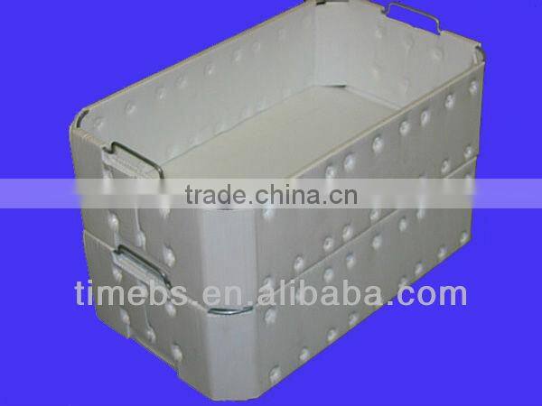 Foldable corflute boxes for fruit and vegetable