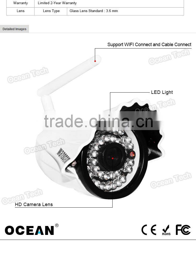 New wireless 2p2 wireless ip camera HW0034