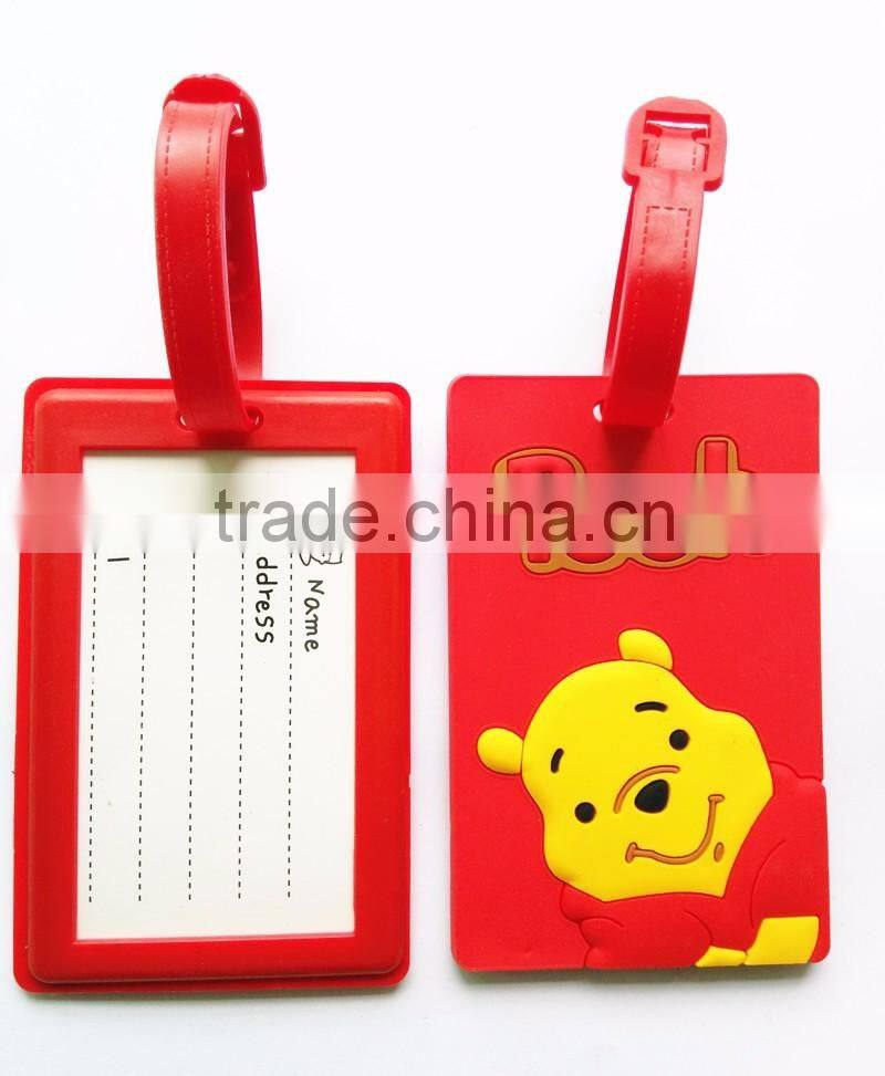 PVC Luggage Tags Manufacture Animation Printed Cute Bag Tags Wholesale