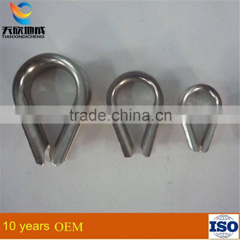 High quality Polished Stainless Steel electrical Wire Rope Thimble