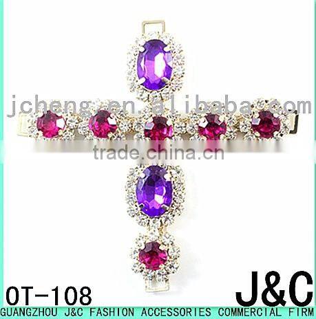 new arrival colorful fashion jeweled rhinestone lady shoe accessories