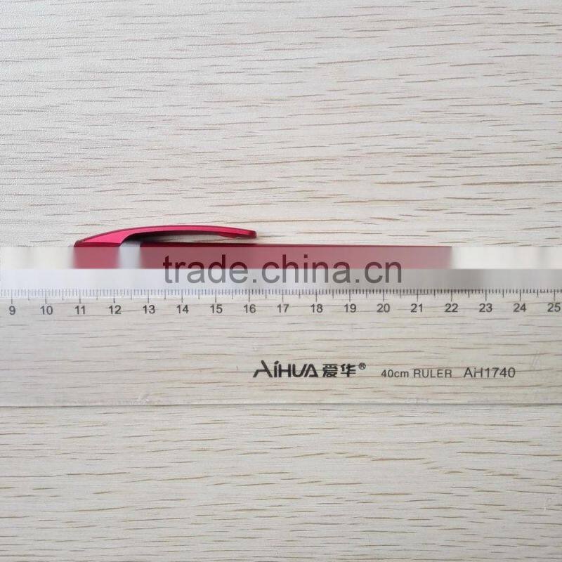 Wholesale promotional products china Lacquer color barrel and clip plastic stylus pens