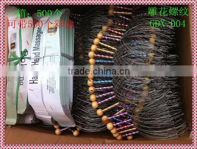 Head Massager Therapy Stainless Wire Hand Held Head Scalp Massager