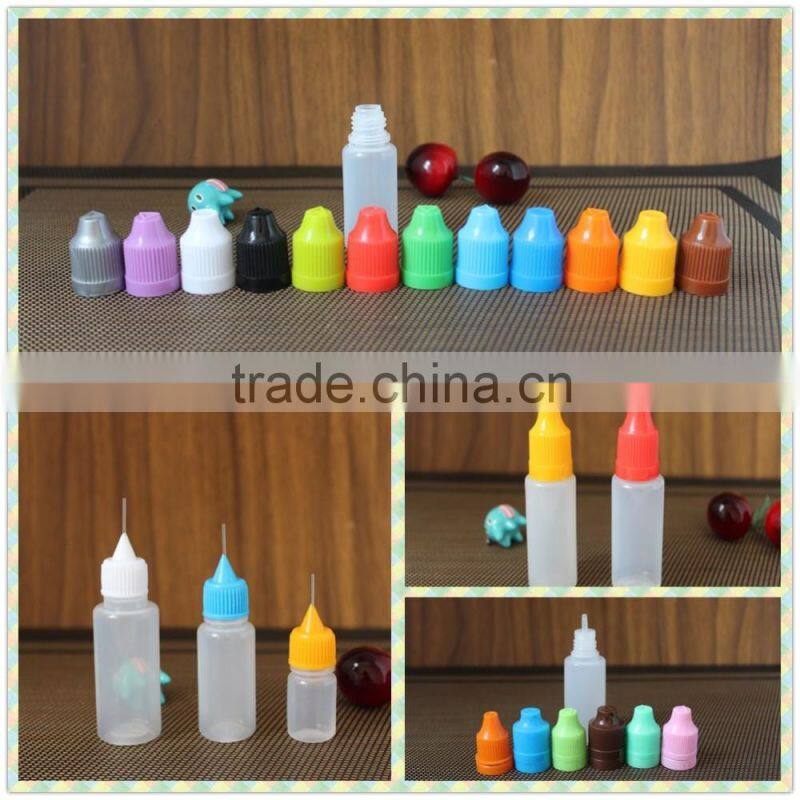 E-cig liquid bottles with long thin tip plastic dropper bottle for 60ml dropper bottle