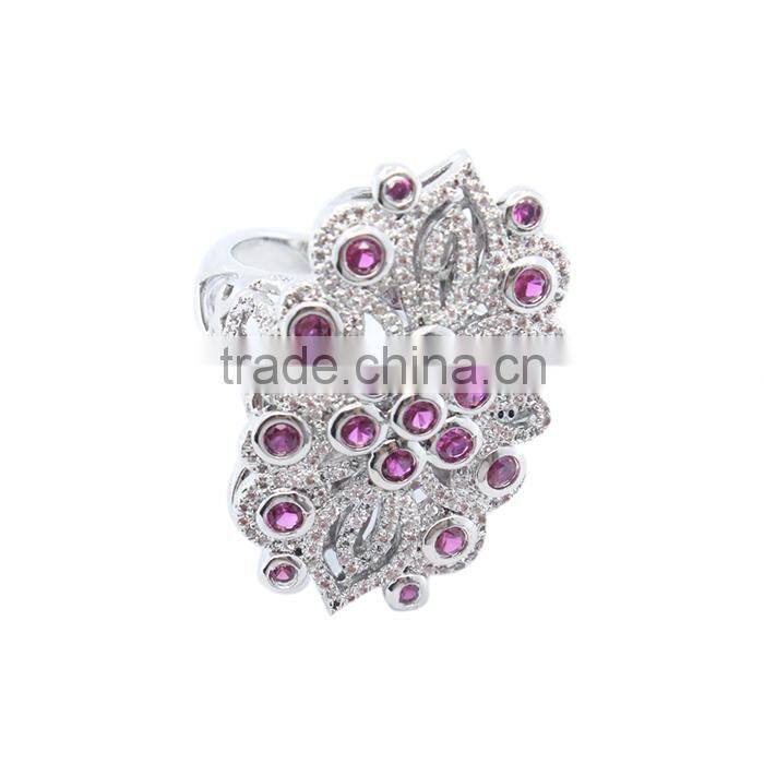 zirconia jewellery 925 CZ fashion ring zirconia mirco pave ring