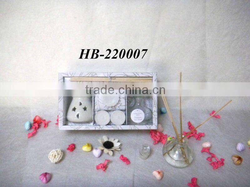 natural fragrance oil diffuser with incense gift set