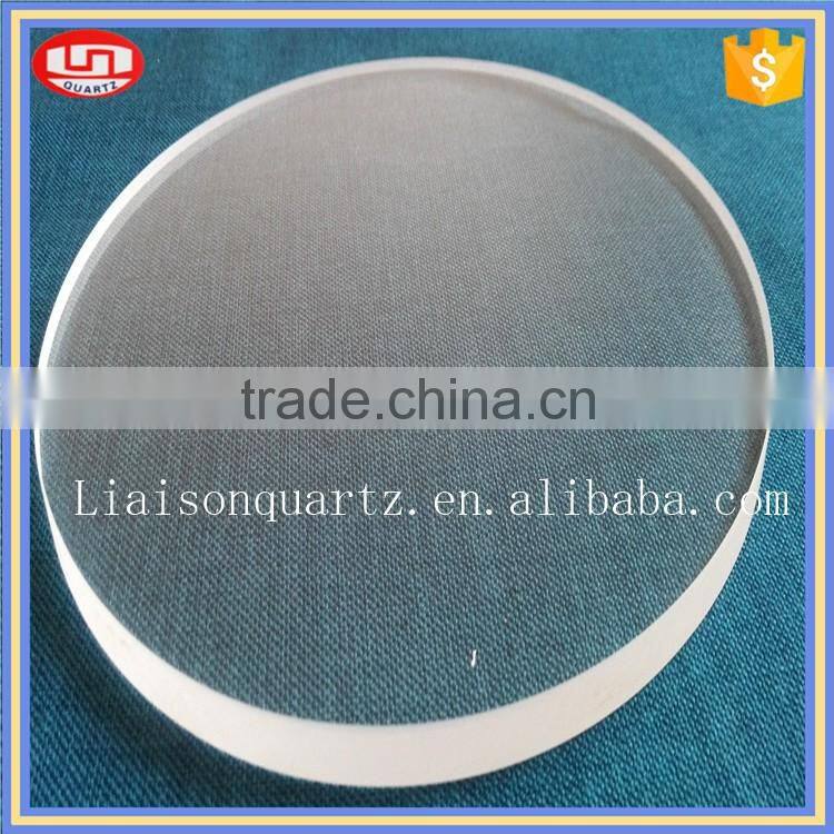 round quartz glass plate
