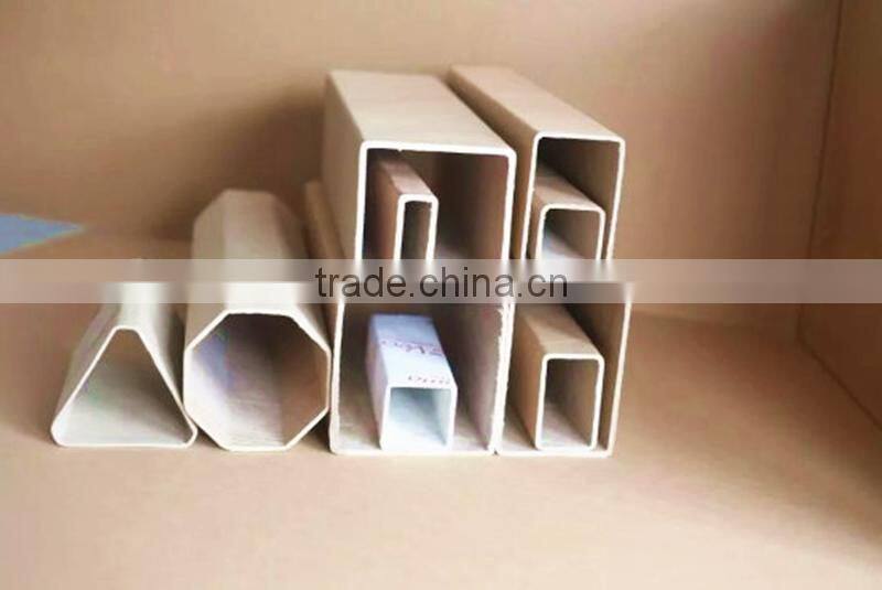 High strength square paper tube