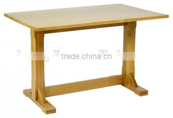 Commercial simple wood design square restaurant dining room table