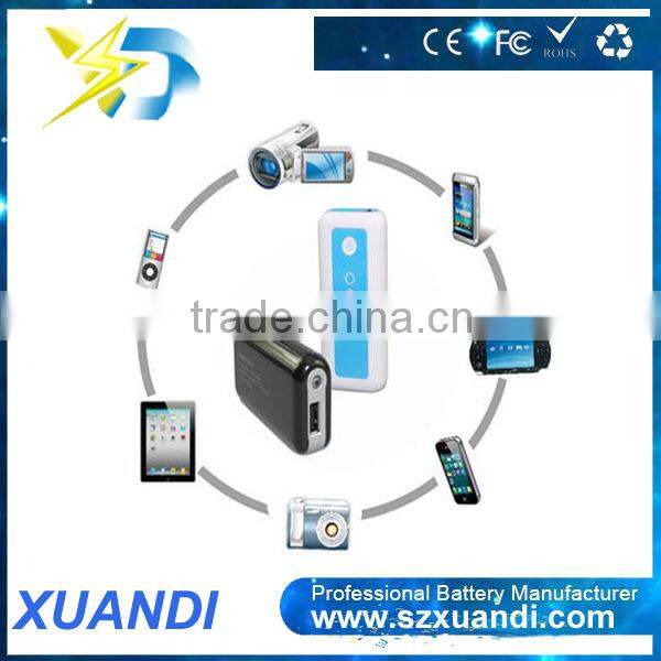 emergency accessories 5V 1A 5200mah lithium battery power bank for mobile phone