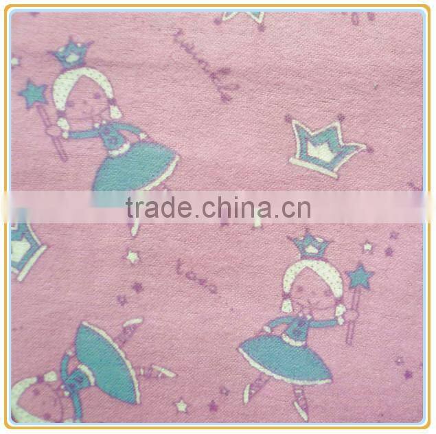 100 Cotton Flannel Fabric, Reactive Dyeing Cotton Flannel
