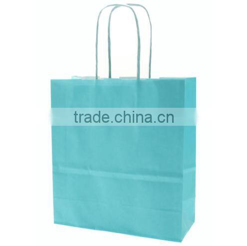 Recyclable Bright Paper Party Bags Gift kraft paper shopping Bag