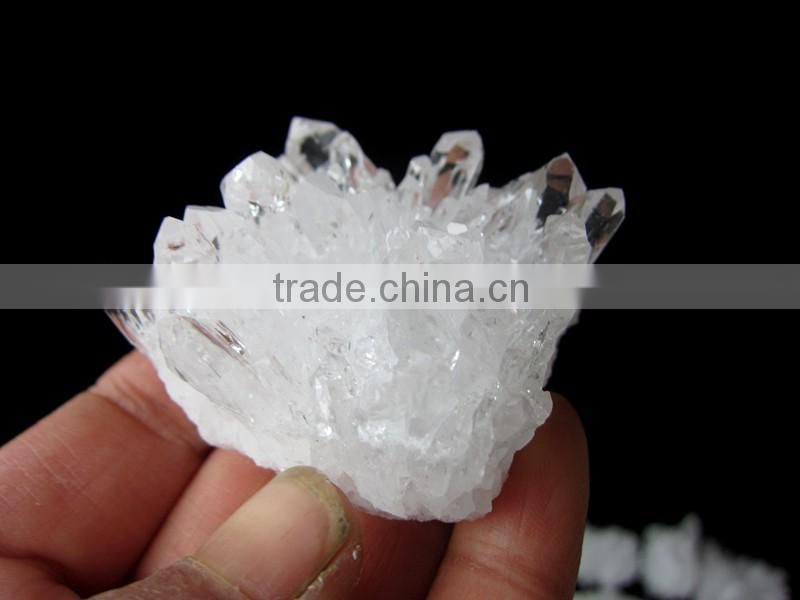 Hot wholesale cute nature white crystal quartz cluster for healing