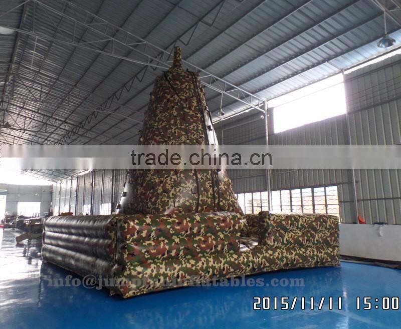 High quality Inflatable Climb Wall for children 1000D durable PVC Rocking climbing wall