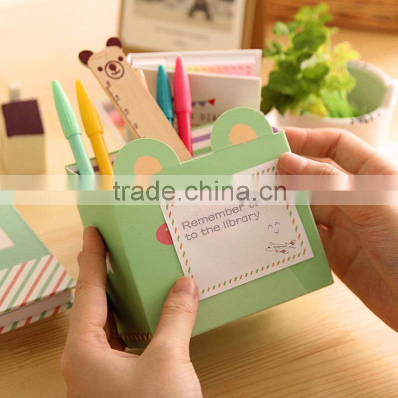 Notebook With Sticky Notes/Kawaii Stationery Diary Notebook Office School Supplies With Pen