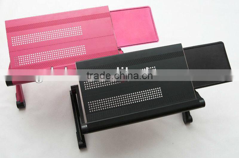 NEW LAPTOP LAP DESK FOLDABLE TABLE E-TABLE BED WITH USB COOLING FANS STAND