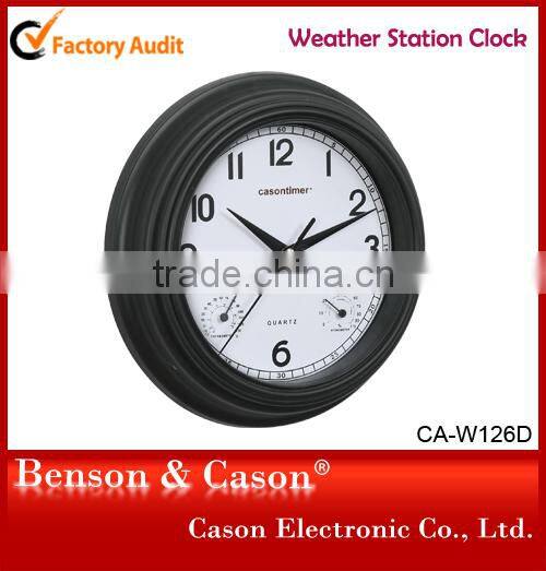 Cason Christmas Weather Station Modern Wall Clock
