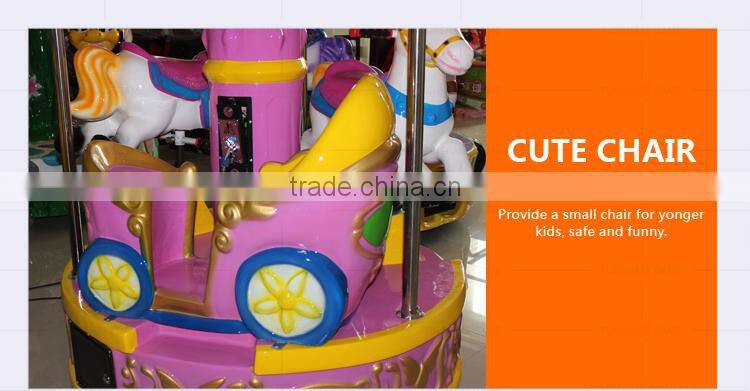 Funshare 2015 Cute Design Kids Carousel For Sale Merry Go Round Carousel Machine