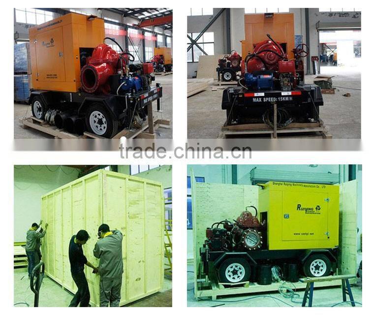 70m3hr flow agricultural irrigation diesel water pump
