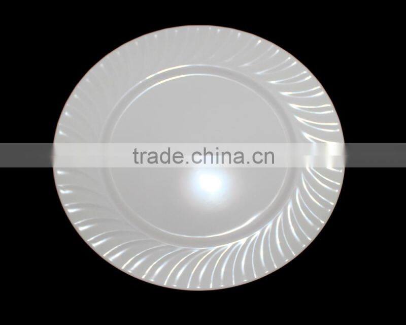 high quality cutomized unbreakable 100% 12" melamine food grade customized plastic serving pizza tray