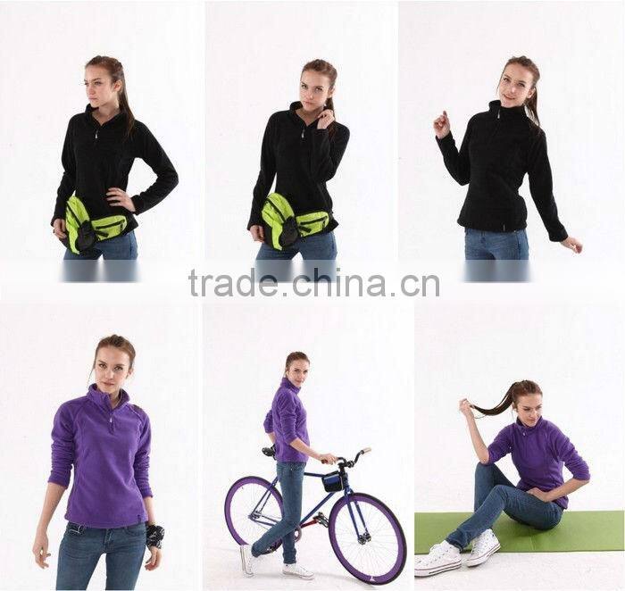 factory supply sportswear ropa garent OEM style womens polar fleece jacket