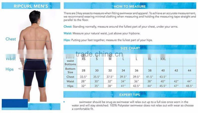 Black with white piping swim trunks men