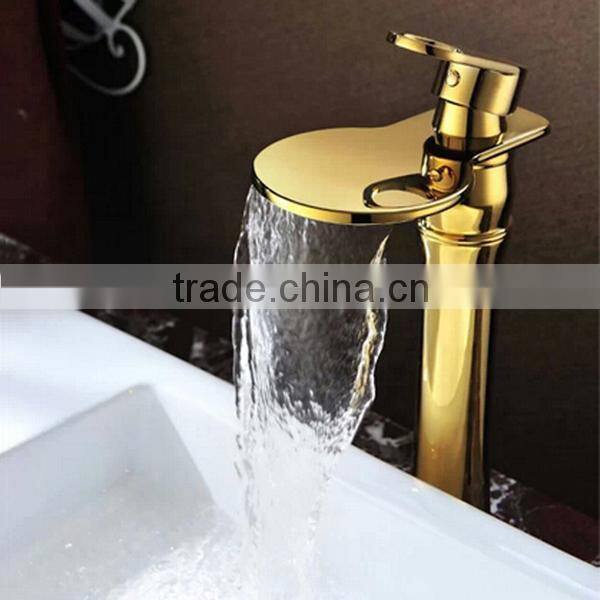 Kaiping faucet supplier wholesale chrome waterfall basin faucet, kaiping basin faucet price with good quality