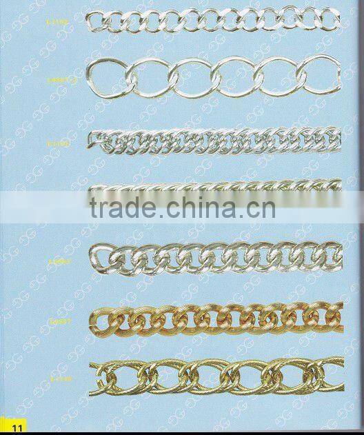 metal accessories for handbags metal drag chain for suitcase T-1501-10*8*2mm
