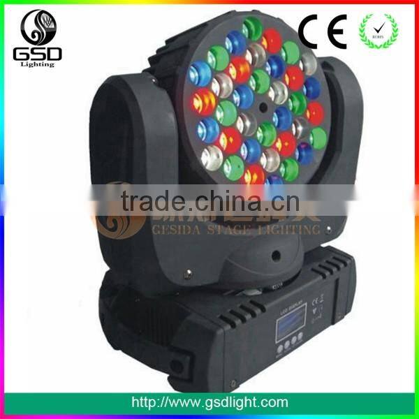 2015 Guangzhou Baiyun moving 36x3W Beam lighting for dj Club,moving head lighingt price