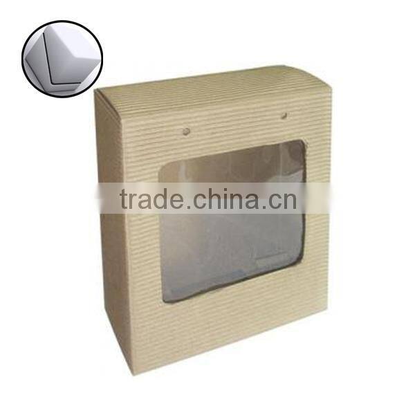 customized kraft paper box window kraft boxes