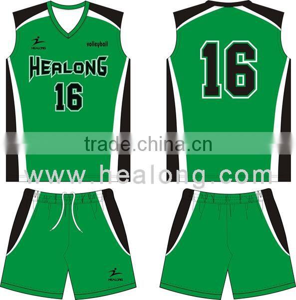 fast delivery plain color volleyball uniform designs