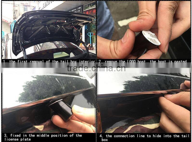 Car styling universal car tail logo light c-ree 3w LED plate welcome lights laser projector logo light