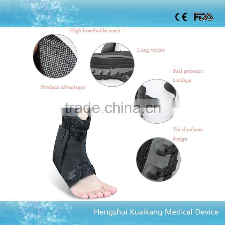 Super quality sports ankle protector lace up ankle support with CE & FDA certificates