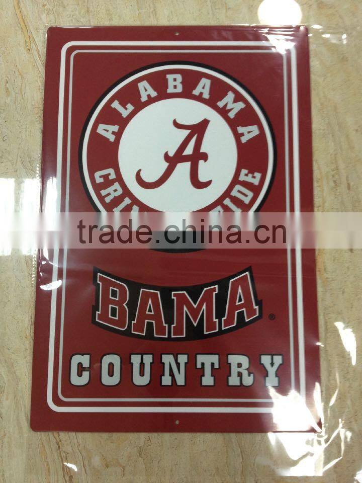 metal license embossed sign board