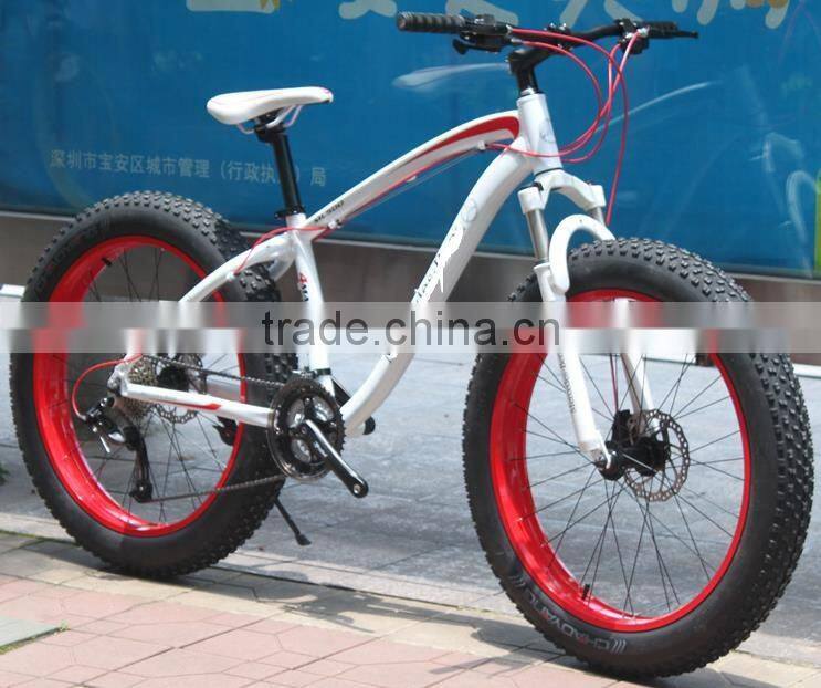 Trade assurance New Beach cruiser 26'' 4.0 new design aluminum fat bike /snow mountain bike/mountain bike price
