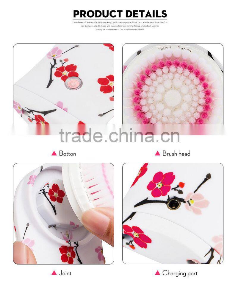 New Face cleansing Brush Ultrasonic facial brushskin whitening face cleanser