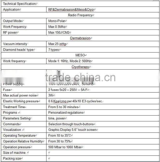 monopolar radio frequency slimming machine