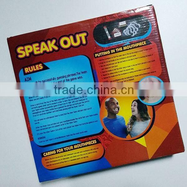 Christmas holiday family party game speak out board game