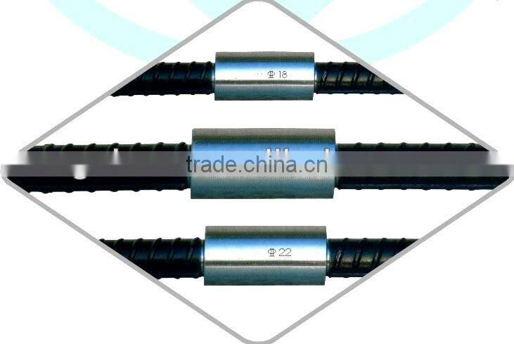 Factory Price!!!steel bar/rebar/carbon steel connecting sleeve, straight screw sleeve coupler connection/joint