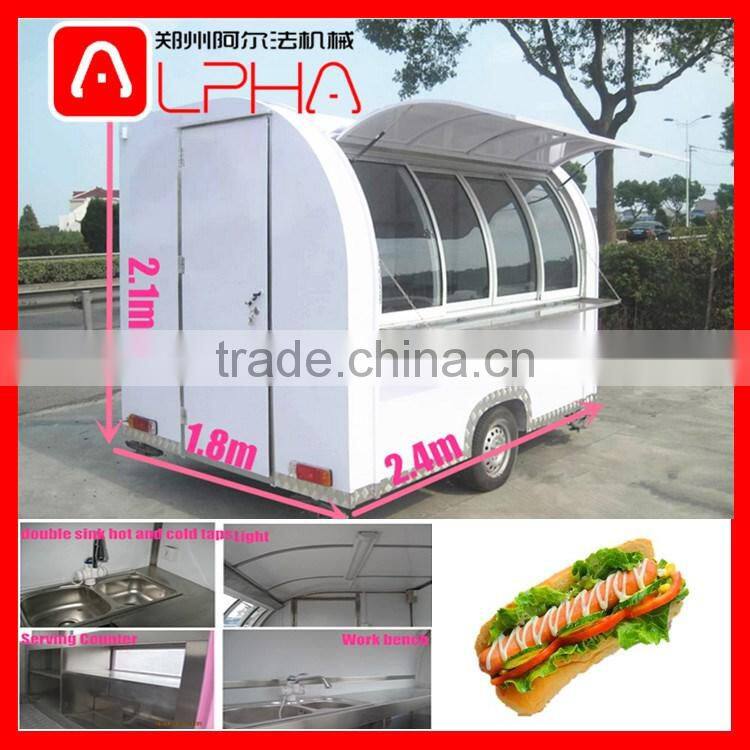 Mobile snack cart/hamburgers carts food cart for sale/hotdog food cart