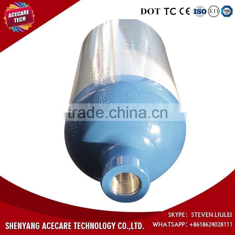 12L-15MPa aluminum oxygen cylinder, seamless aluminum Cheap medical oxygen cylinder price with good quality