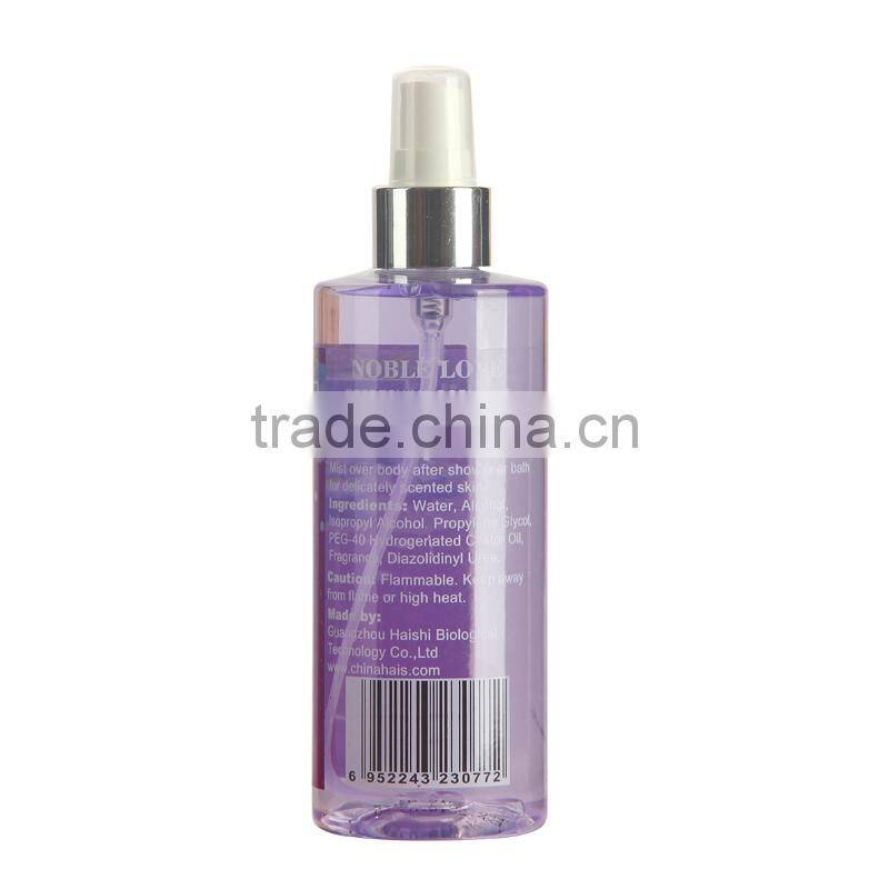 Perfume fragrance 250 ml mist body deodorant spray female body spray