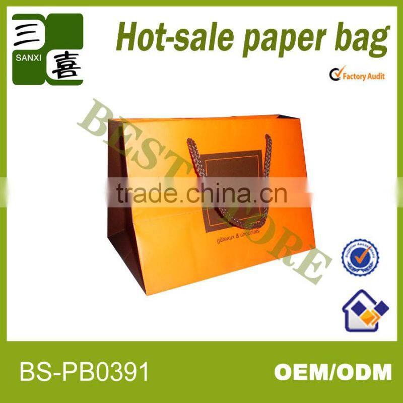 Flower printed paper shopping bag for watsons products