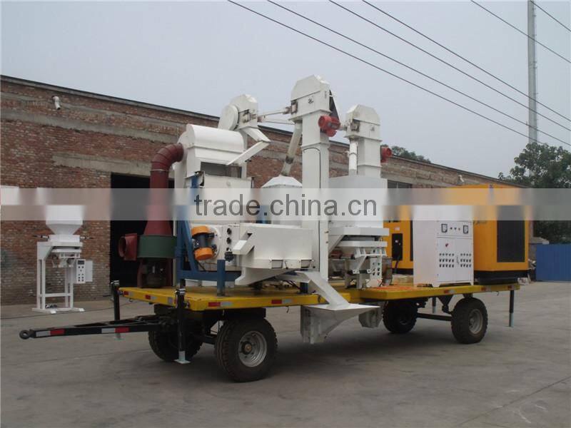 grain seed processing plant cart