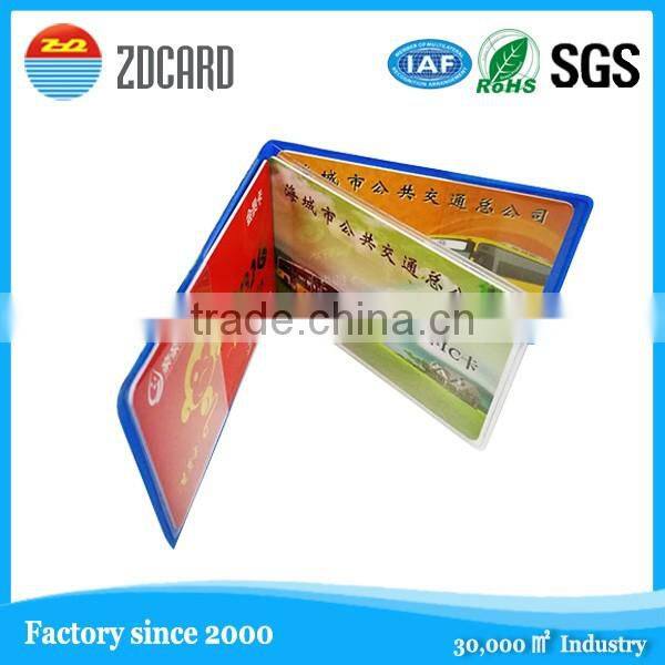 Wholesale soft PVC card holder with RFID blocking performance
