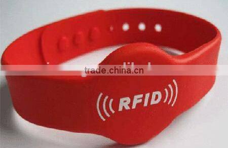 logo printed 14443A Rfid Wristband for event/sports