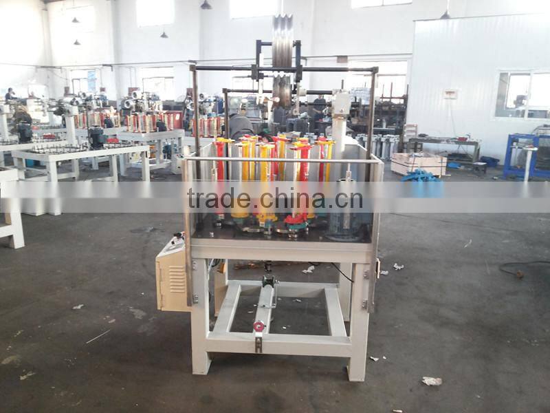 24 spindle elastic high speed round ropes braiding machine