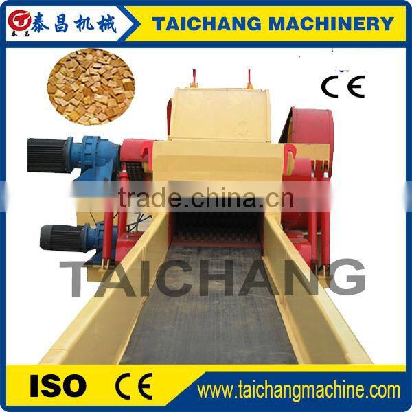 Trailer mounted wood chipper machine with 22hp diesel engine