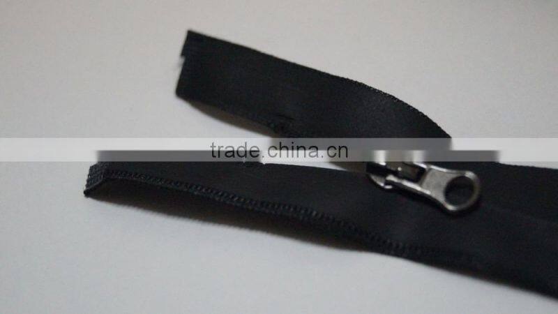Customized Black Nylon #3 Black Waterproof zipper Open End Zip 76cm(30inch),Closed Zip15cm(6inch)