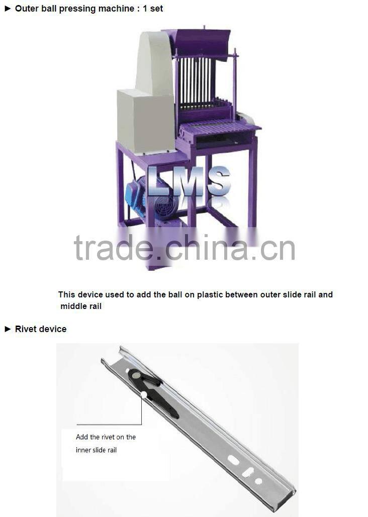 LMS Automatic Assembling Ball Bearing Slide Roll Forming Machine